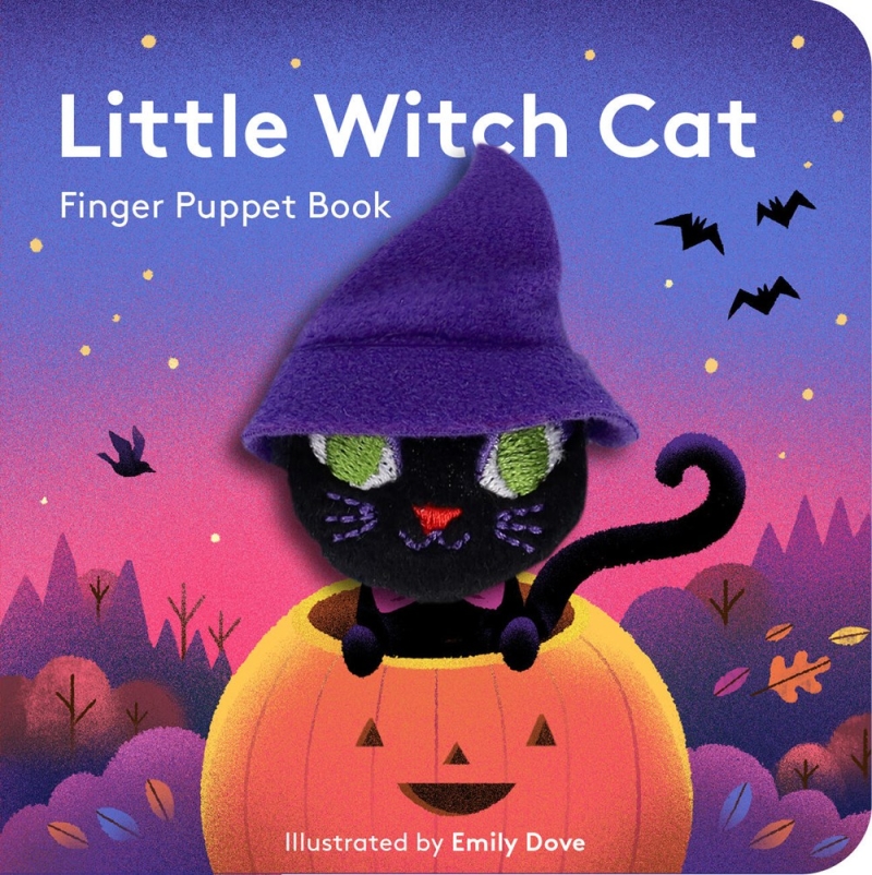 Book cover image - Little Witch Cat: Finger Puppet Book